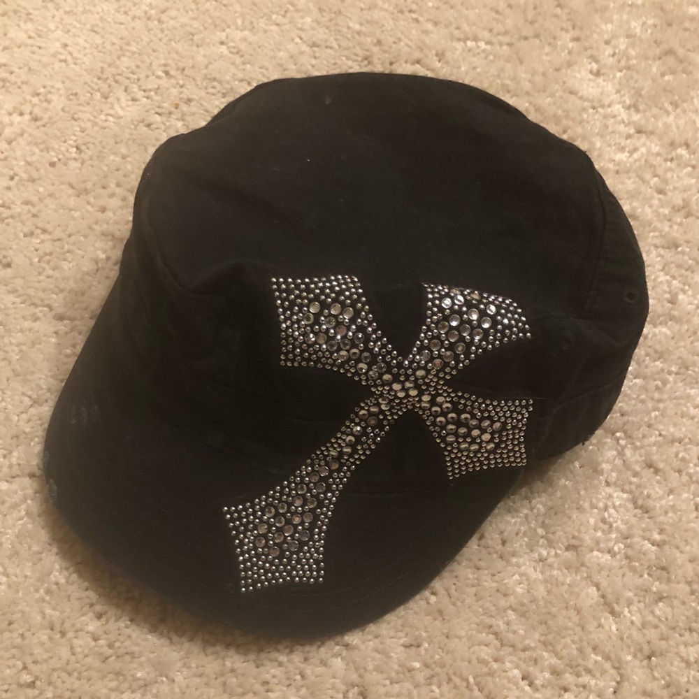 Bedazzled Cadet Cap (Black)